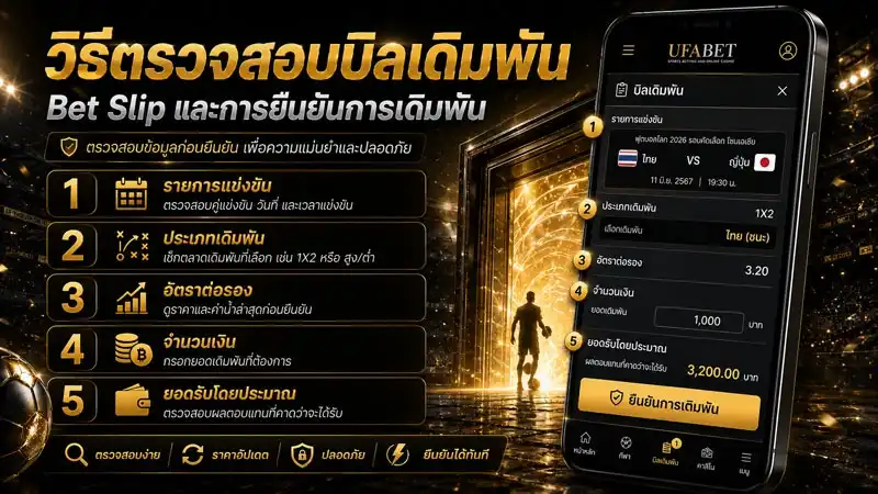 วิธีตรวจสอบบิลเดิมพัน