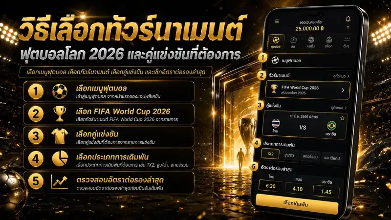 วิธีเลือกทัวร์นาเมนต์