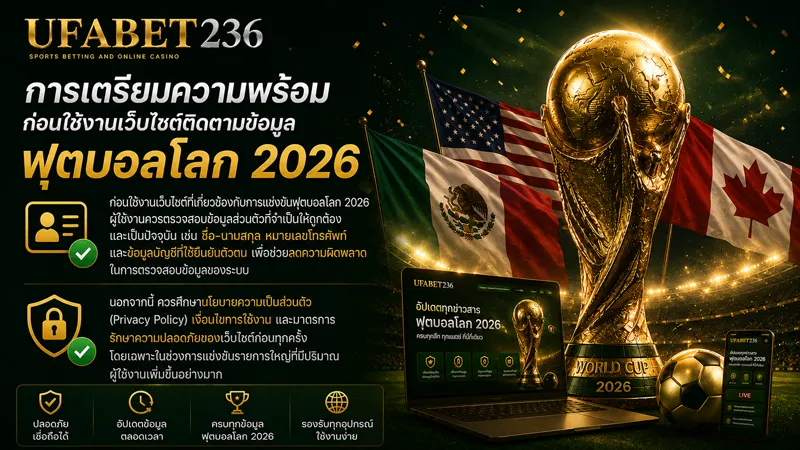 รีวิวเว็บแทงบอลโลก 2026